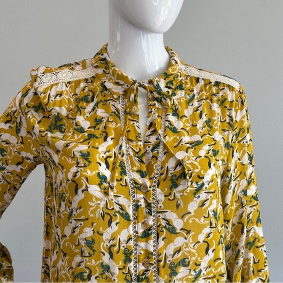 Maeve Anthropologie Janie Hare Flouncy Blouse - Picture 3 of 14